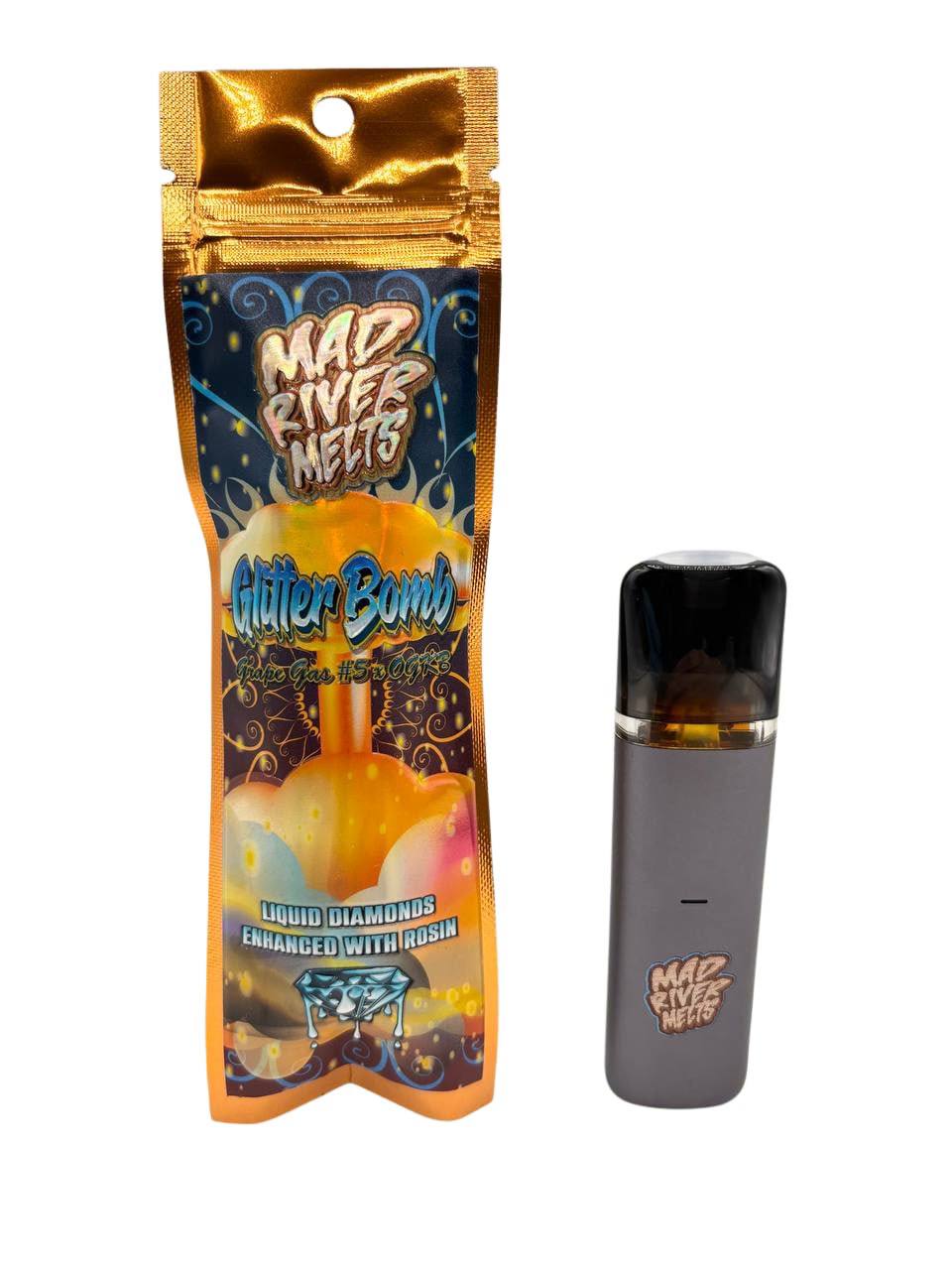 ⚠️  MAD RIVER MELTS LIQUID DIAMOND + HASH ROSIN .5g DISPOS ⚠️