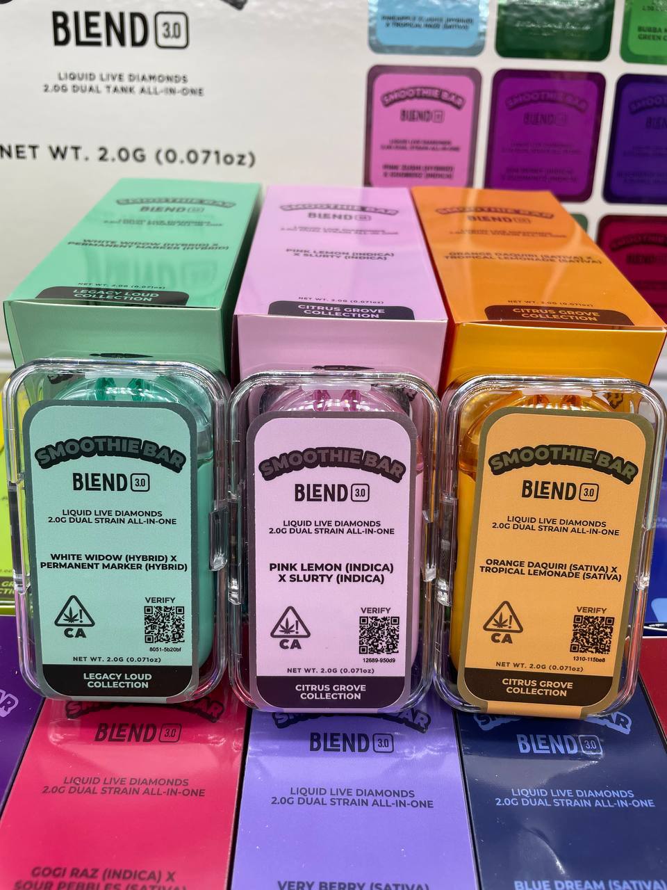 Smoothie Bar 2g DUAL CHAMBER LIQUID LIVE DIAMOND Dispos  - NEWEST Authentic Medium 2