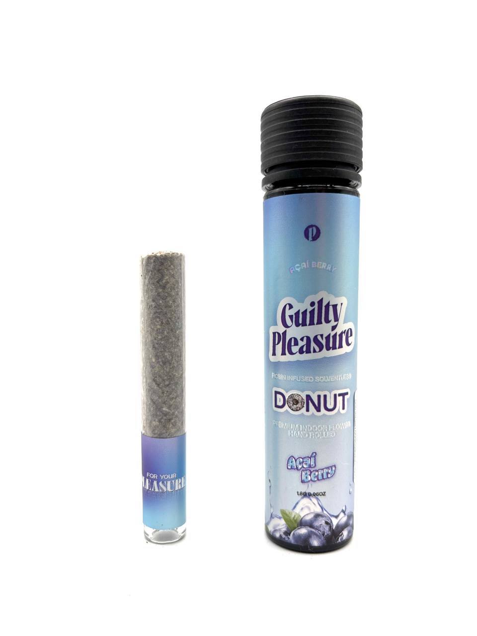 Guilty Pleasure 1.8g exotic Flower & SOLVENTLESS ROSIN HASH HOLE DONUTS Medium 2