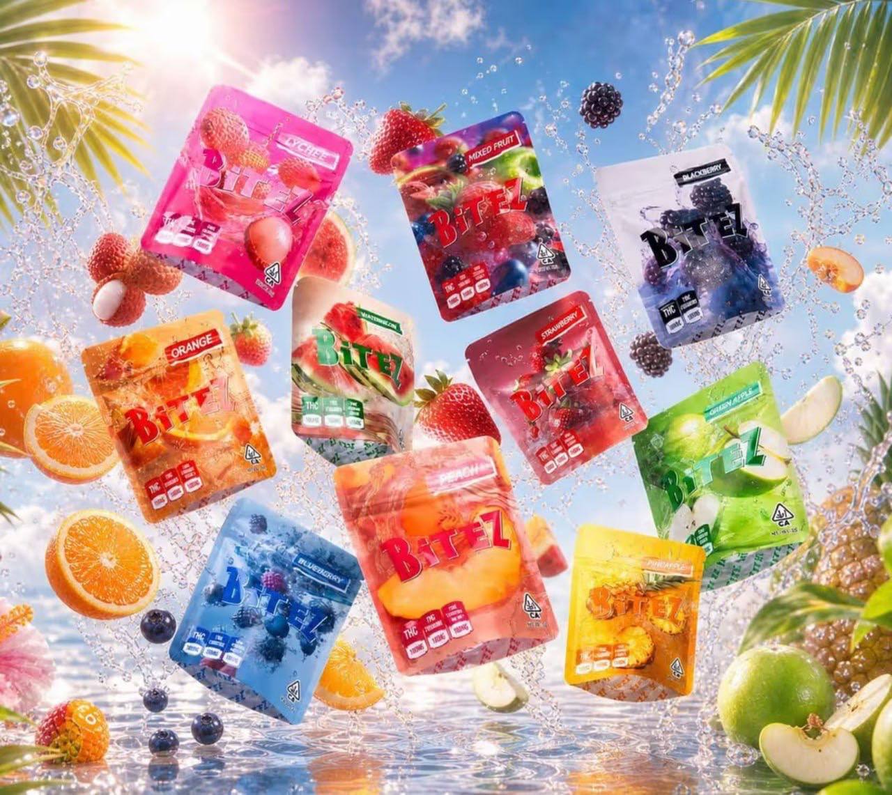 🛍 Bitez | 100mg THC Gummies : Pineapple 🍍