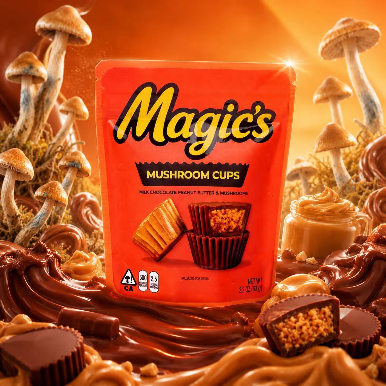 🛍 Magic's | Mushroom Peanut Butter Cups