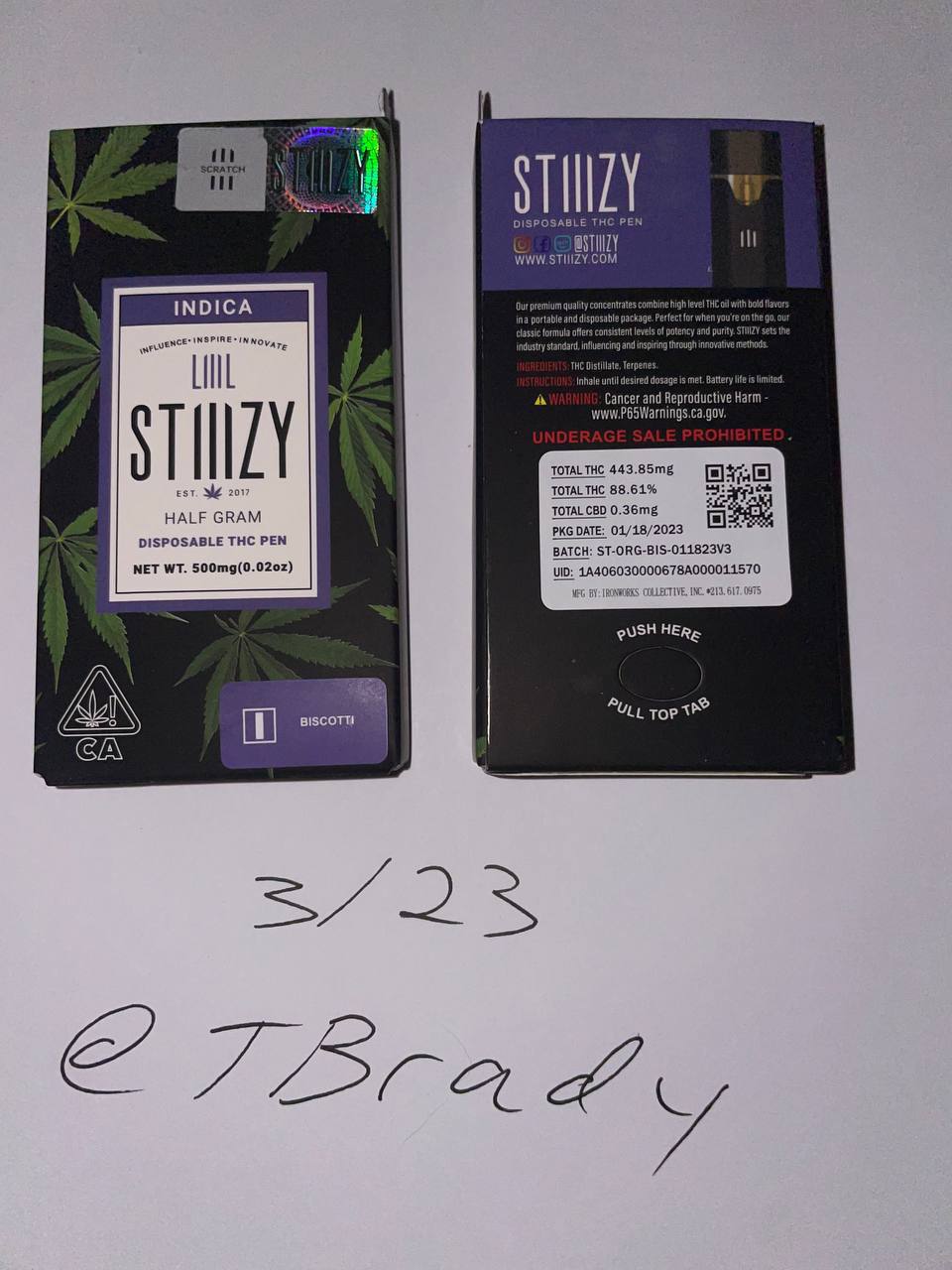 LIIIL STIIIZY Half g Disposables contenido 3
