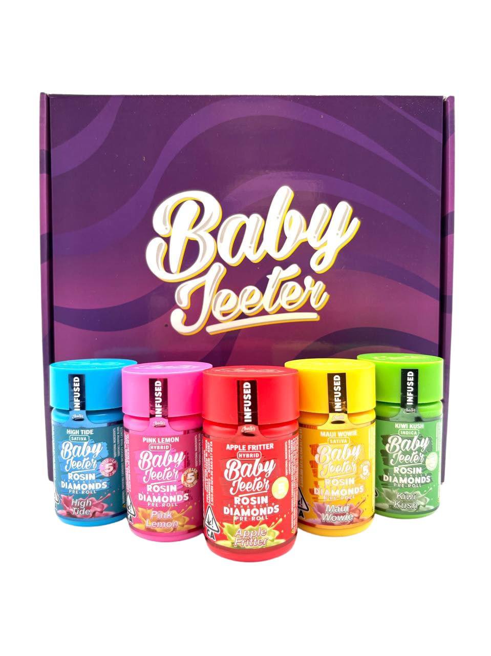 Baby Jeeter ROSIN diamonds + terp Infused Mini preroll jars - Replica