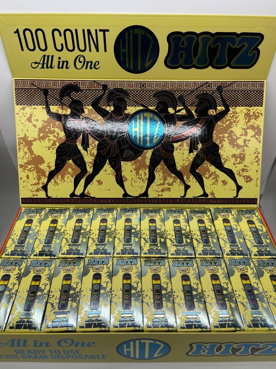 Hitz 2g  ld+lr disposables NEW Olympic/Gladiator/Greek whatever the fuck edition (latest edition)  - Authentic Medium 3