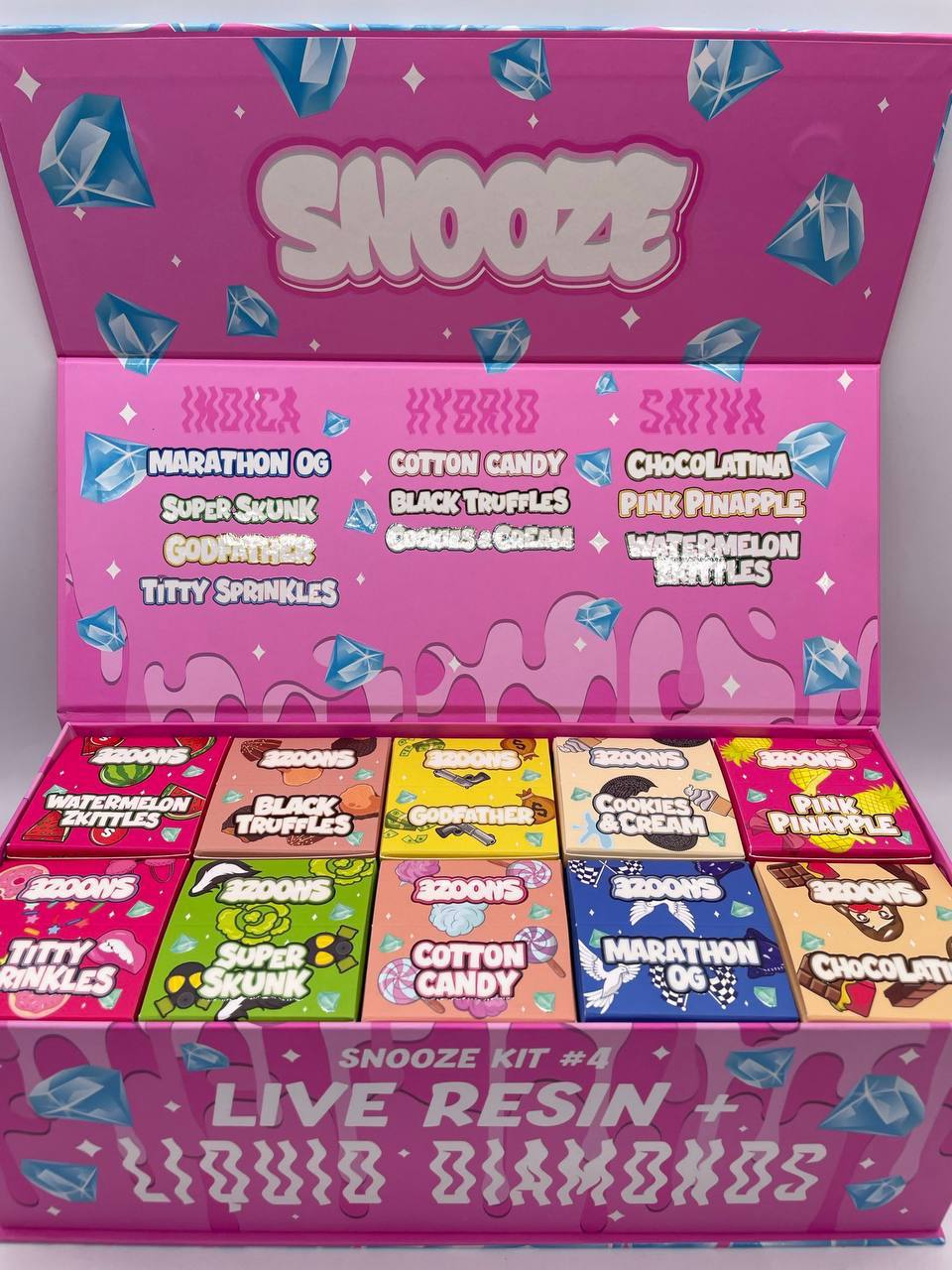 Snooze liquid diamonds + live resin 2g disposables  - NEWEST Authentic contenido 3