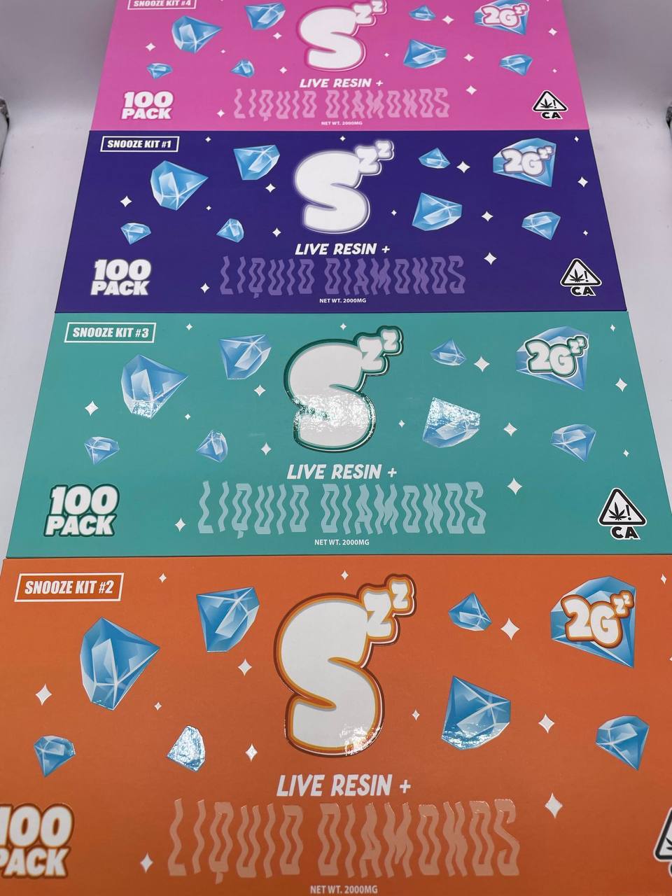 Snooze liquid diamonds + live resin 2g disposables  - NEWEST Authentic contenido 4