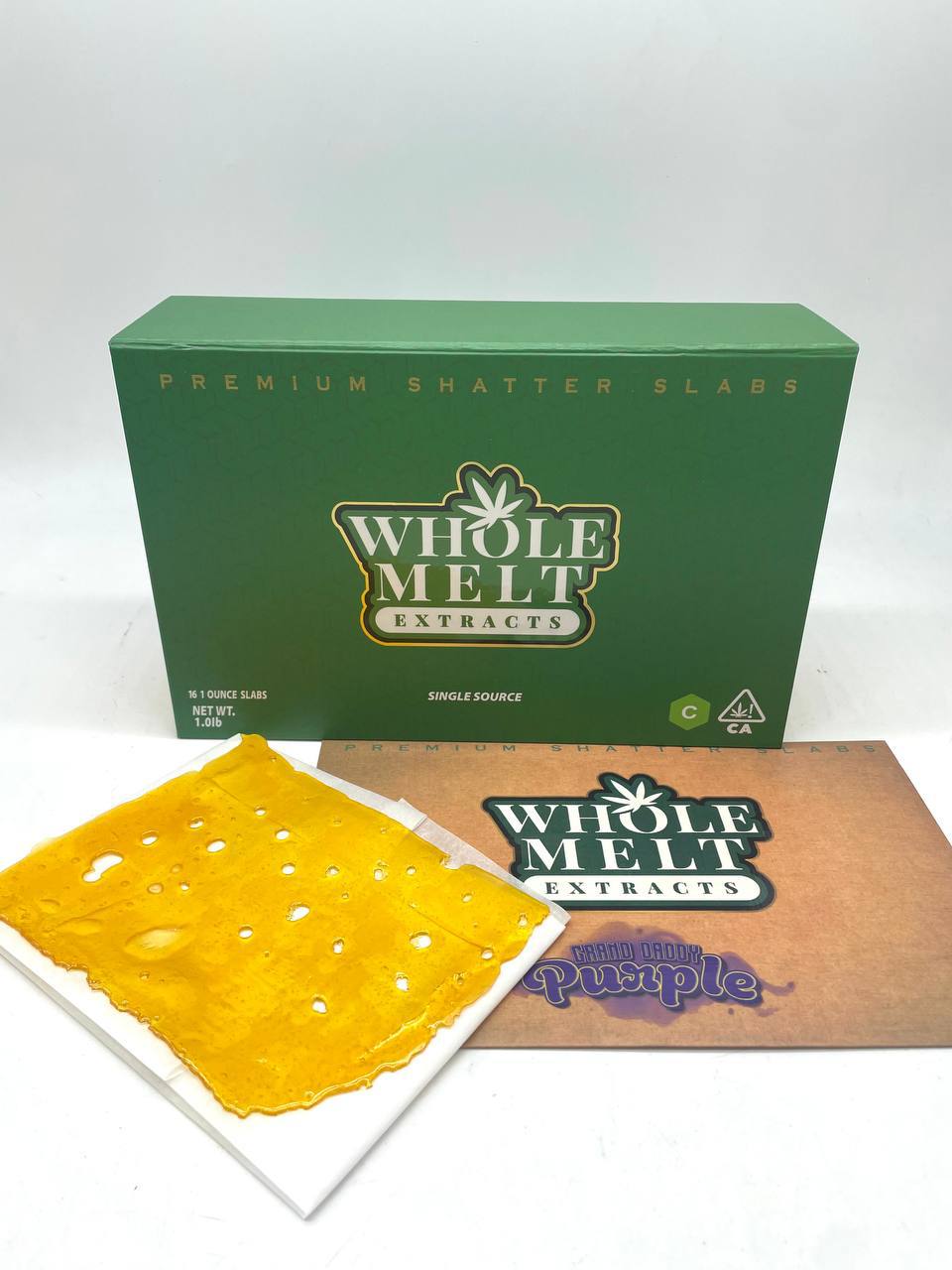 Whole Melt Extracts live resin Shatter slabs - rep
