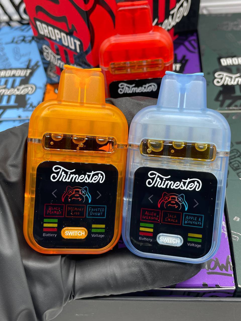 DROPOUT trimester 3g triple flavor chambers. FLYING NOW  - AUTHENTIC