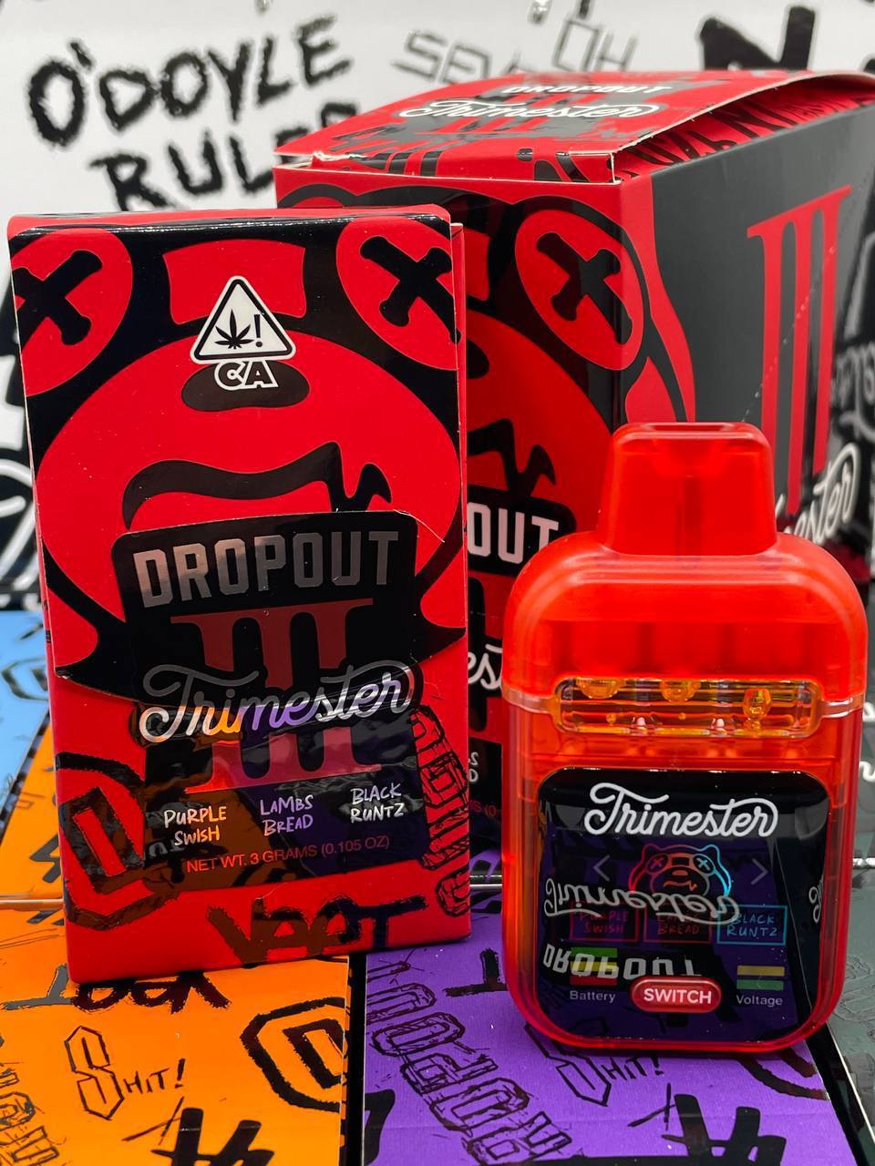 DROPOUT trimester 3g triple flavor chambers. FLYING NOW  - AUTHENTIC média 2