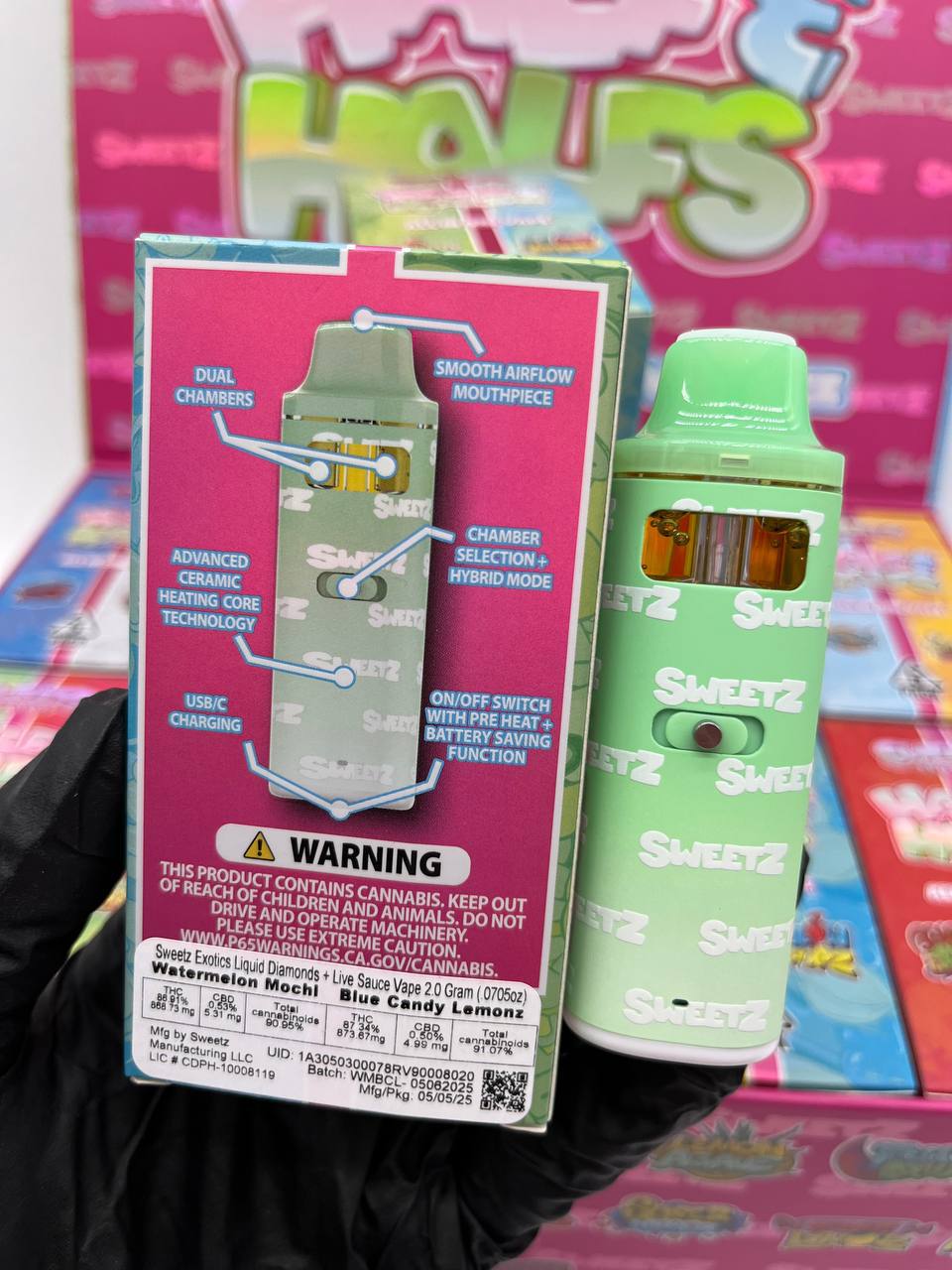 Sweetz 2g half+half dual dispo