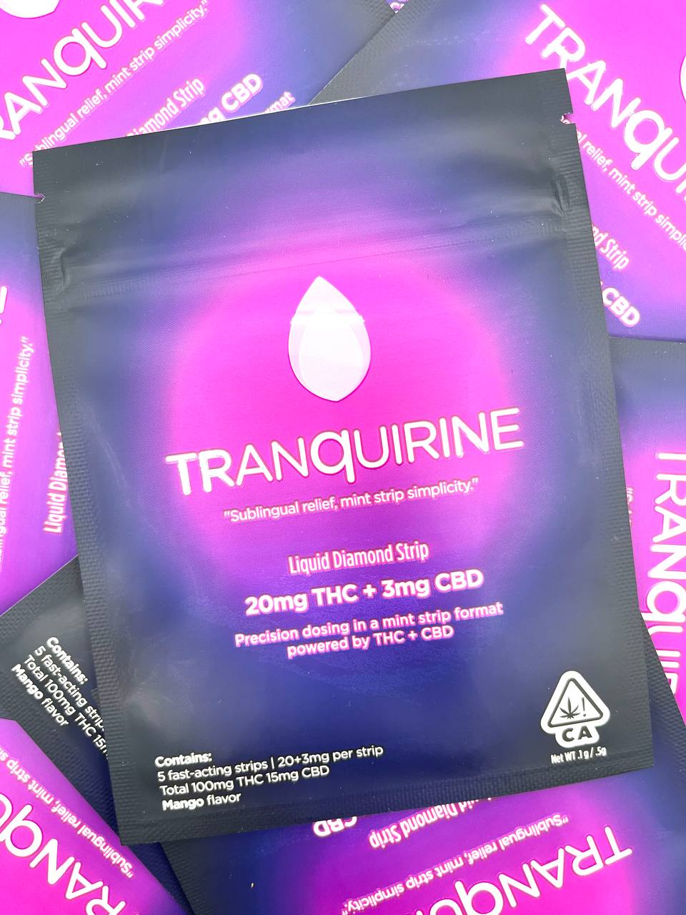 TRANQUIRINE - LIQUID DIAMOND THC + CBD STRIPS media 3
