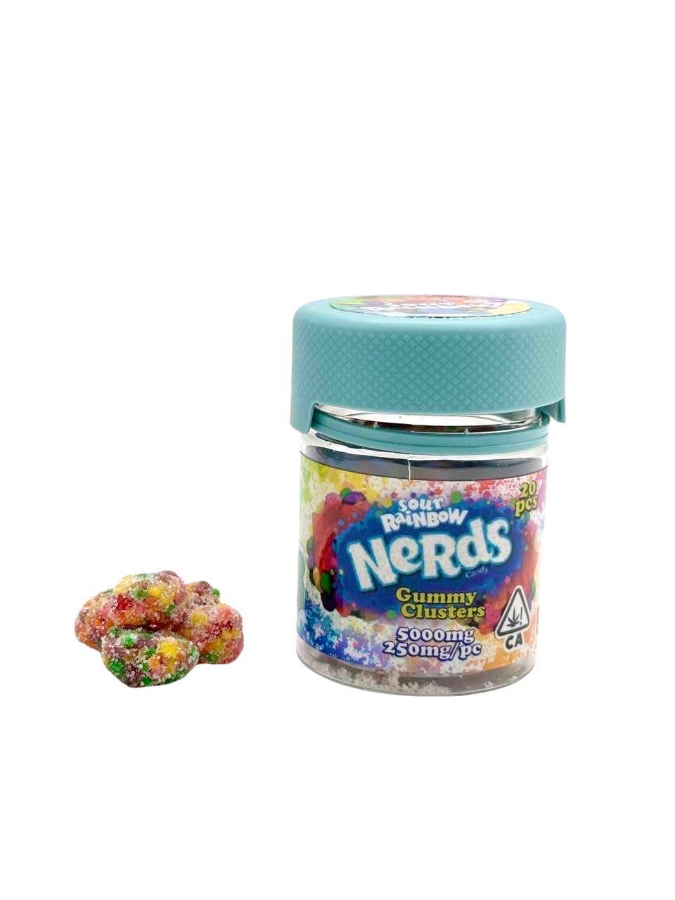 Sour Rainbow Nerd Clusters  5000mg gummy products - Inhouse contenido 2