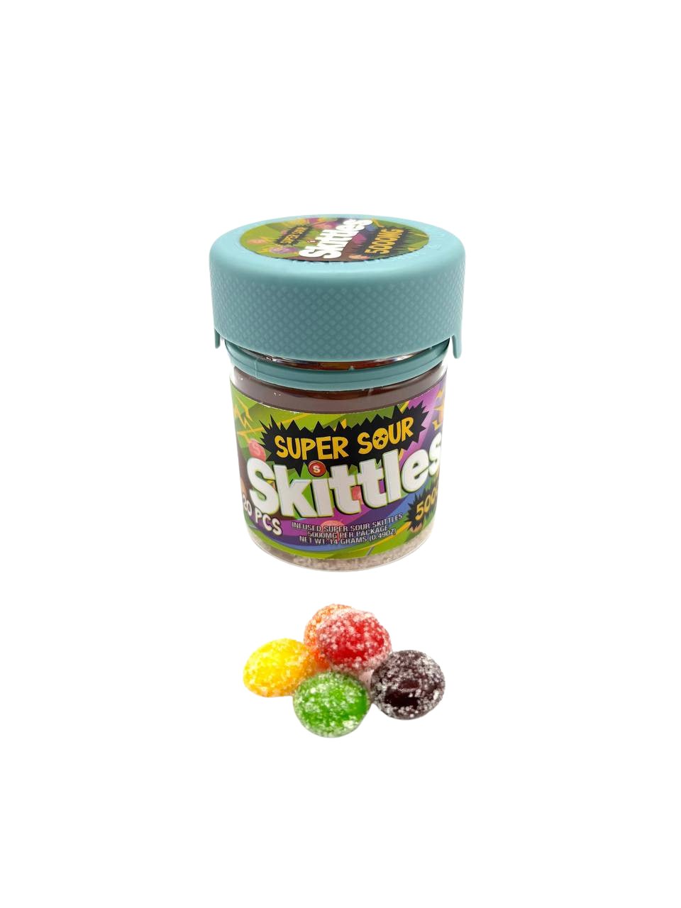 Super Sour Skittles 5000mg gummy products - Inhouse